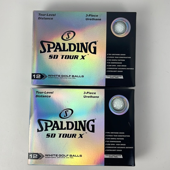 Spalding Other 2 Spalding Sd Tour X White Golf Balls 3 Piece